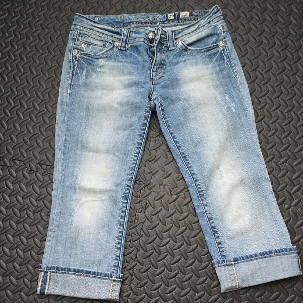 Miss Me Light Blue Cropped Jeans